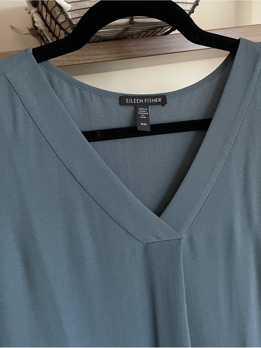 Eileen Fisher Silk Georgette Crepe Pleated Dress, Size Medium Retail $368 - Picture 7 of 10